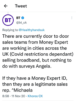 BT Text Reply